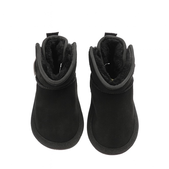 Toddler Snow Boots Winter Ankle Boots for Girls with Warm Faux Fur Lining. #23 - Picture 3 of 7